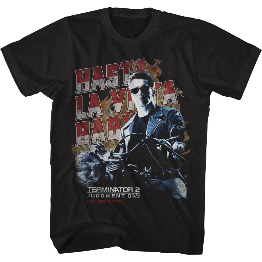 Retro Hasta La Vista Baby Terminator 2 Judgment Day Tshirt